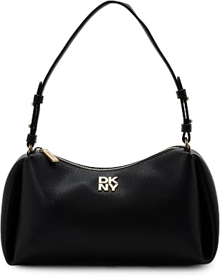 Mala de ombro Remy, Mala de ombro de mulher, preta/dourada, tamanho único