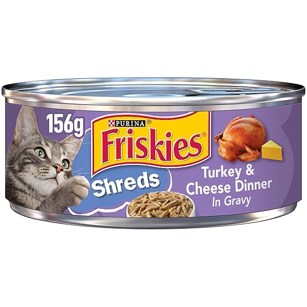 FRISKIES SHREDDED TURKEY & CHEESE DINNER IN GRAVY 5.5 OZ