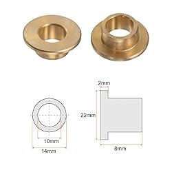 HARFINGTON Flange Bearing Sleeve 10mm Bore 14mm OD