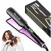 1.75 Inch Hair Straightener for Women, Ionic Flat Iron Hair Straightener with Professional Ceramic Coated, 9 Smart Temps Control, 20s Fast Heat-Up, Auto Shut-Off & Dual Voltage Purple