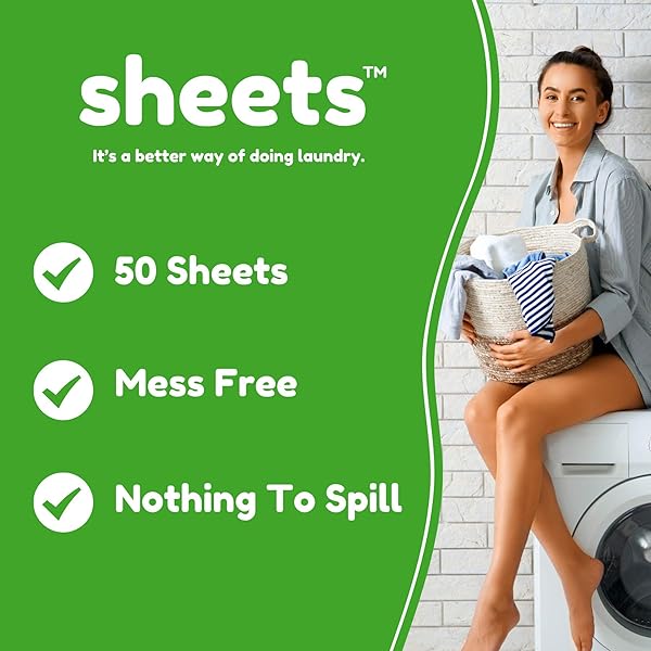 SHEETS LAUNDRY CLUB BUNDLE – 50 PACK (UP TO 100 LOADS) FRESH LINEN DETERGENT SHEETS & 40 PACK VITALITY DRYER SHEETS – NEW LIQUIDLESS TECHNOLOGY, TRAVEL ESSENTIAL CLEANING SUPPLIES