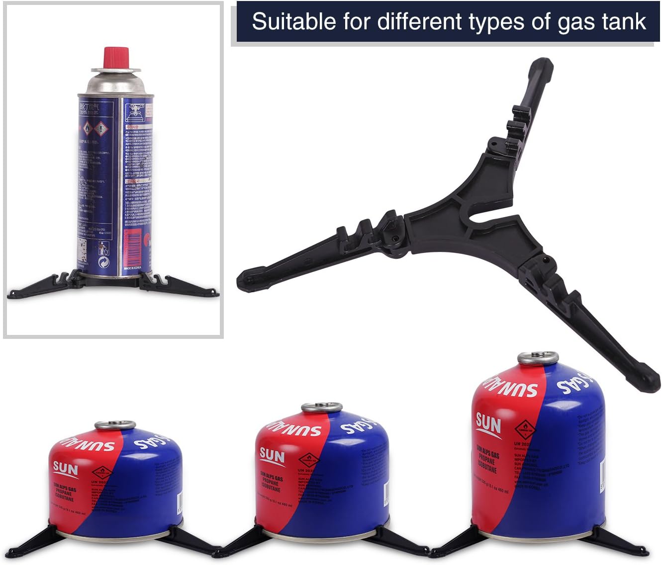 REDCAMP Outdoor Camping Gas Tank Stand, Folding Hiking