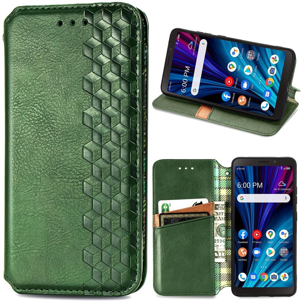 BaiFu Wallet Case for Motorola Moto G84 5G [Kickstand] [Magnetic Closure] [Card Slot] Geometric Cover for Motorola Moto G84 5G-05
