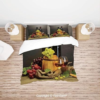 Amazon Fashsam 寝具4点セット 通気性 バロック アンティーク R タイポグラフィ オールドファッション 英語 芸術的渦巻き 装飾用 自宅用 シングルサイズ キング F Xmlb Sijiantao King 寝具カバー シーツ オンライン通販