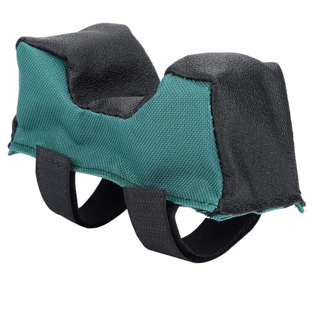 Elprico Front & Rear Gun Rest Bag,Durable Green Unfilled Shooters Gun Rest Sand Bags Shooting Bench Steady Sandbag