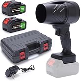 Cordless Electric Handheld Leaf Blower 21V, Small and Lightweight, 300000 RPM, Equipped with 2 Batteries and Fast Charger, Used in Patio, Lawn, Patio, car, dust, etc