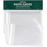 Jot &amp; Mark 4x6 Photo Sleeves (200 Count) Crystal Clear Archival Plastic | Gift for Scrapbookers | Photo Preservation Crystal Clear Card Sleeve Protectors (200 Count) | Acid-Free | Fits 3-Ring Binders