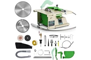 Flyrivergo Pro Lapidary Saw for Cutting Rocks, 110V 1380W Jewelry Rock Saw Rock Cutter for Crafts Lapidary Equipment for Heav
