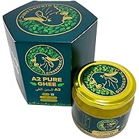 Organic Grass Fed A2 Ghee 8 Oz from GirOrganic - Premium quality A2 Gir Cow Ghee Butter. Cultured Ghee, Non-GMO, Pasture…