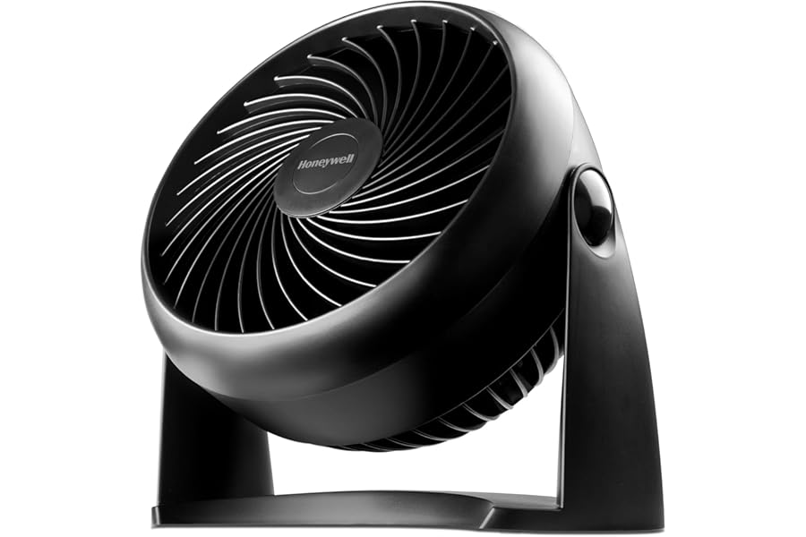Honeywell TurboForce Air Circulator, Small Tabletop Fan, Quiet Personal Fan for Home or Office, 3 Speeds, 90 Degree Pivoting