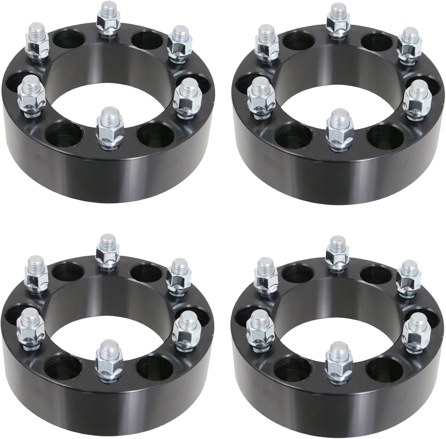 4pcs 2" 50mm thick 6x5.5 14x1.5 Wheel Spacers For Chevy Silverado 1500