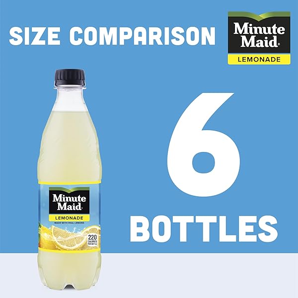 MINUTE MAID LEMONADE MADE W/REAL LEMONS, 16.9 FL OZ
