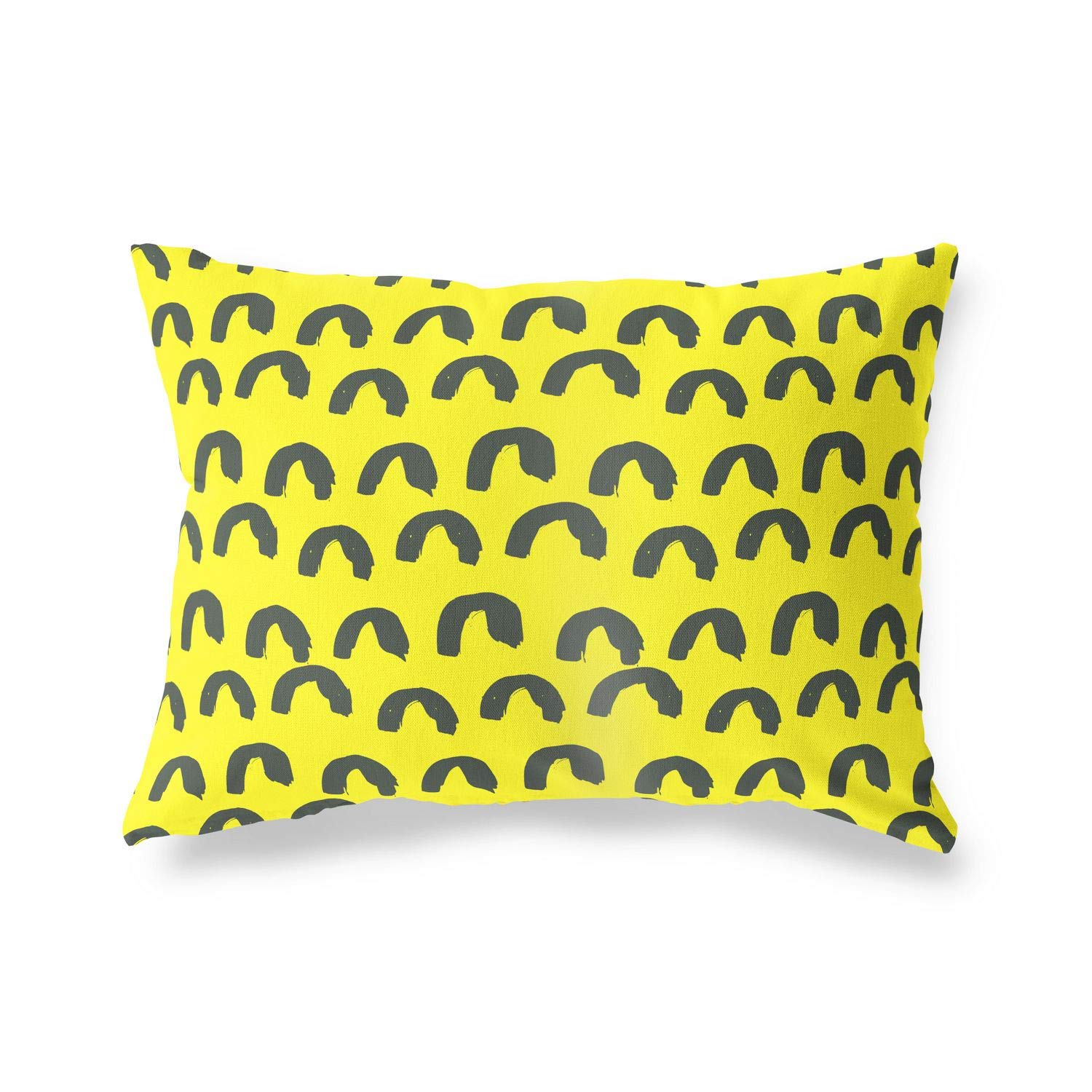 BonaMaison Decorative Cushion Cover, Neon Yellow-Fume Throw Pillow Covers, Home Decorative Pillowcases for Livingroom, Sofa, Bedroom, Size: 45X60 Cm - Designed and Manufactured in Turkey
