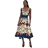 alice + olivia Women's Diana Structured Midi Dress