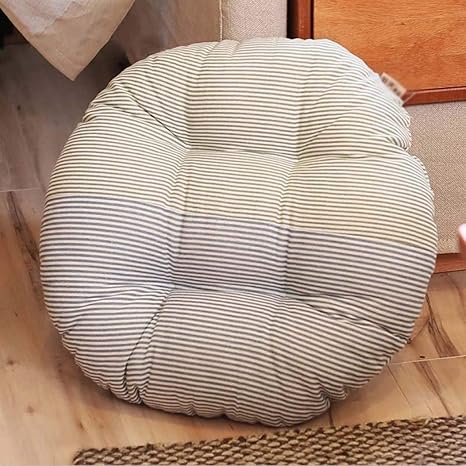 Amazon Co Jp フロアクッション 丸型 45cm 厚さ12cm 通気性抜群 耐久性 かわいい 座布団 ふわふわ 畳用 シートクッション 座ぶとん ざぶとん 椅子用クッション おしゃれ 出窓 畳 床 オフィス 学生寮 ホーム キッチン