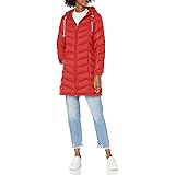 Tommy Hilfiger Women's Mid Length Chevron Quilted Packable Down Jacket