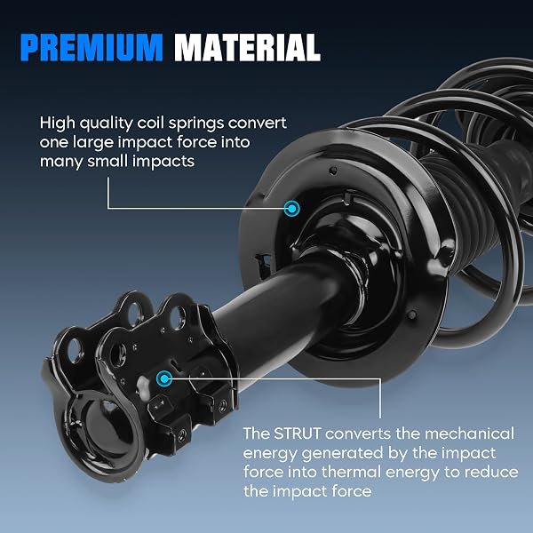 FRONT SPRING STRUT & SWAY BAR LINKS FOR 2011 HYUNDAI SONATA GLS/LIMITED 2.4L (ONLY FOR BUILT BEFORE 7/22/2010, EXC. SPORT SUSPENSION) STRUTS W/COIL REPLACE FOR 172586, 172585, 532585, 532586