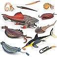 Ancient Creatures Animal Action Figures Model 11 PCS Dunkleosteus Cephalaspis Opabinia Party Favors Supplies Cake Toppers Set Desktop Decoration Toys for Boys Girls Kid Toddlers