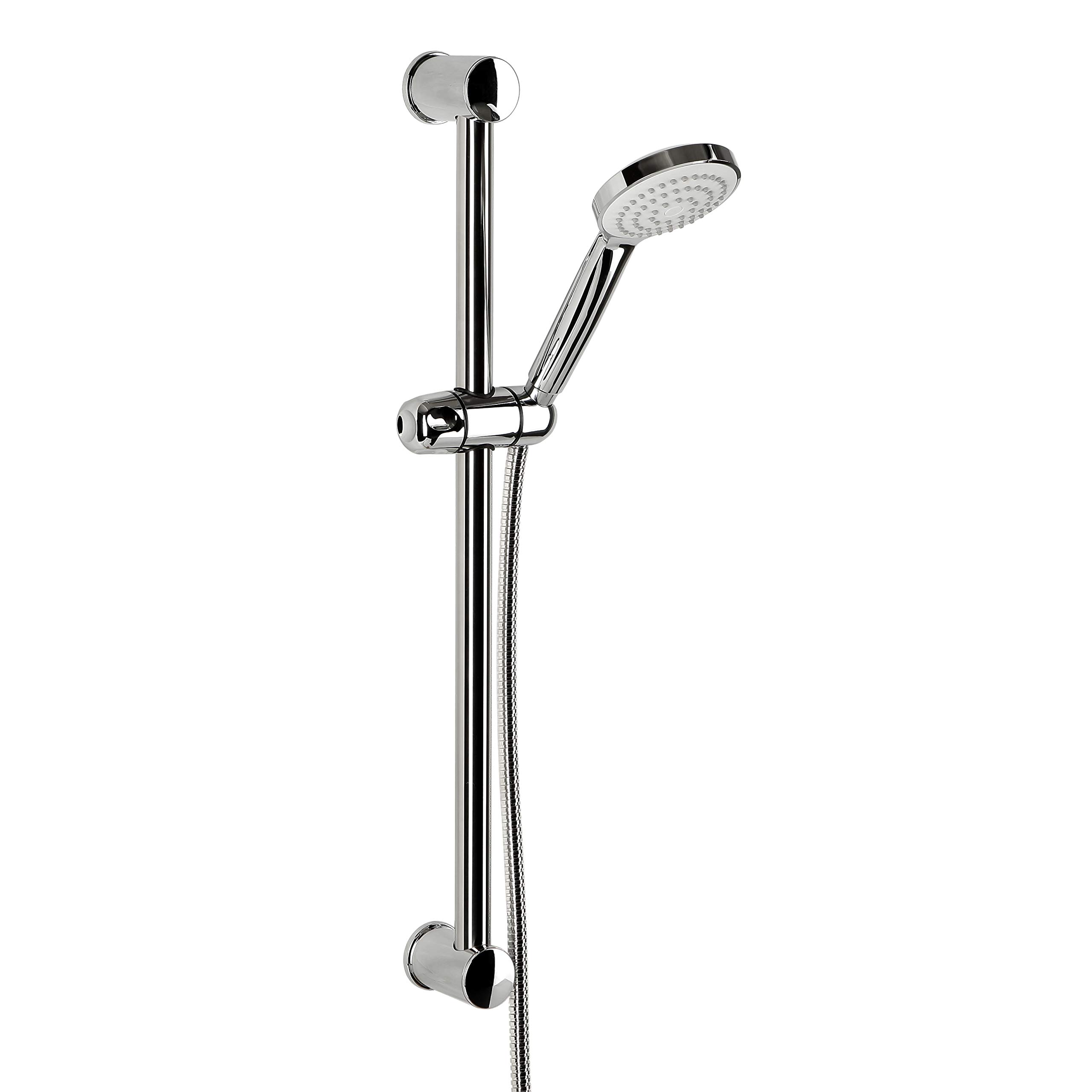 TATAY Shower bar set, 1 jet shower, includes shower rod and 1.5 m double-snap metal hose