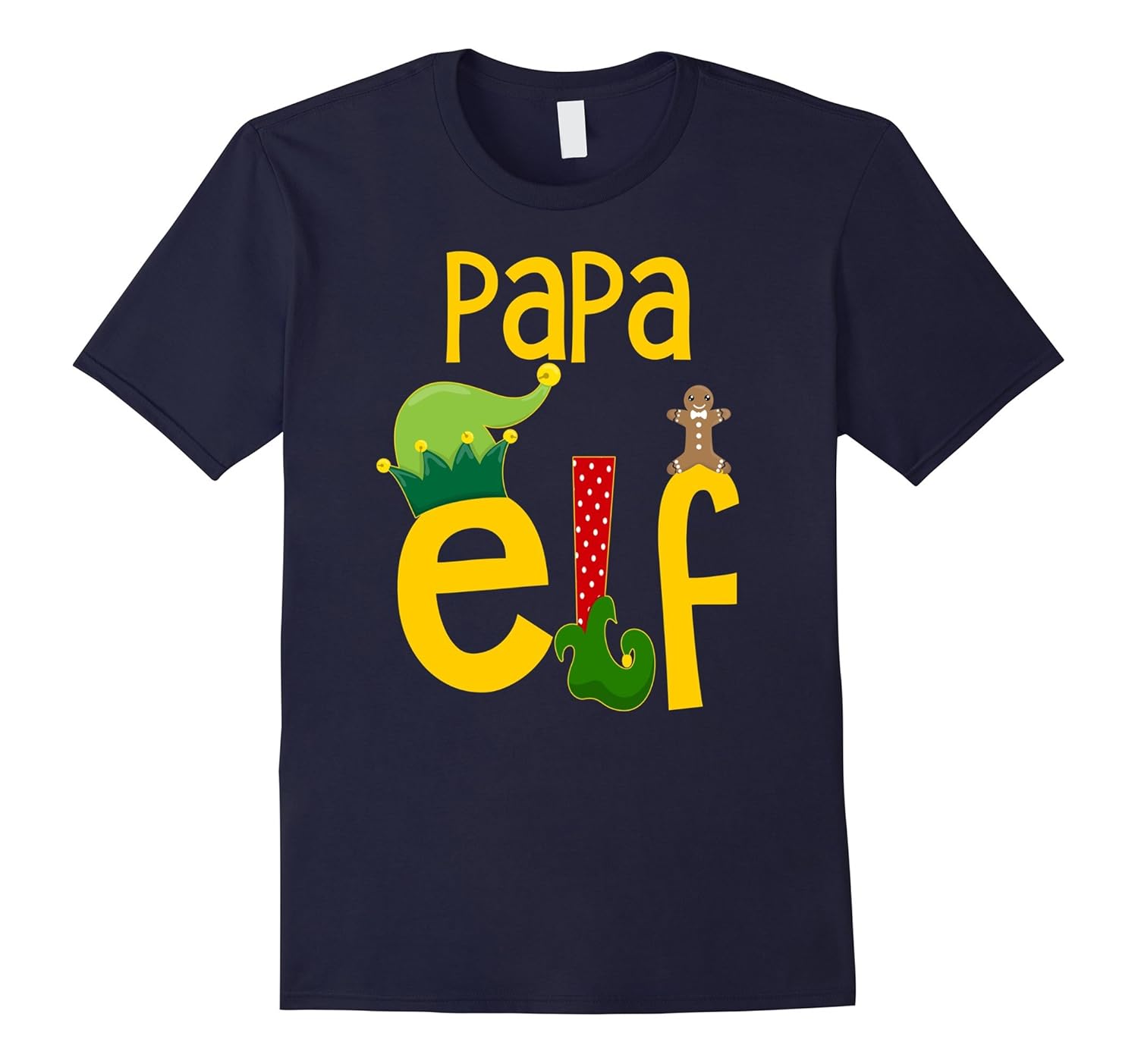 Mens Papa Elf Dad Funny Christmas T-Shirt Matching Family Shirts-ANZ