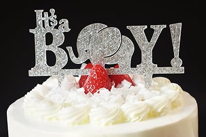 Amazon Com Brcohco It S A Boy Cake Topper Baby Shower Gender