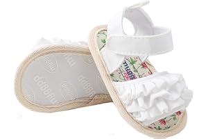 SLIVERY COLOR Baby Girls Sandals Summer Shoes Outdoor First Walker Toddler Girls Shoes for Summer