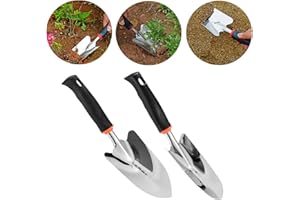 Garden Trowel Small Mini Shovel Spade Soil Scoop Hand Digging Tools Tool Set Kit Multi Functional with Handle for Gardening, 