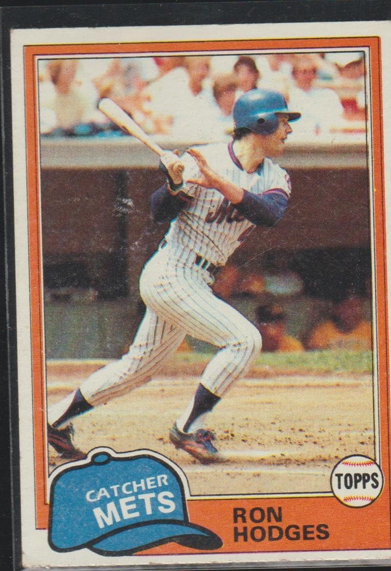 1981 Topps Ron Hodges Mets Baseball Card 537 at Amazon's Sports