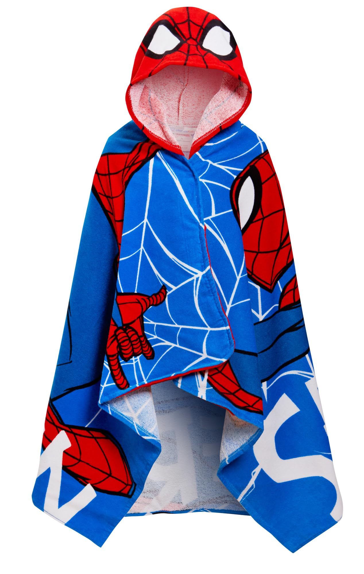 Spiderman Hooded Towel 100% Cotton Dress Up Avengers Poncho Kids Bath Beach Towel Swimming Wrap Boys Changing Robe