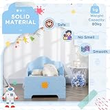 ZONEKIZ Kids Bedroom Furniture Set - Bed, Toy Box, Storage Unit - Blue view 5