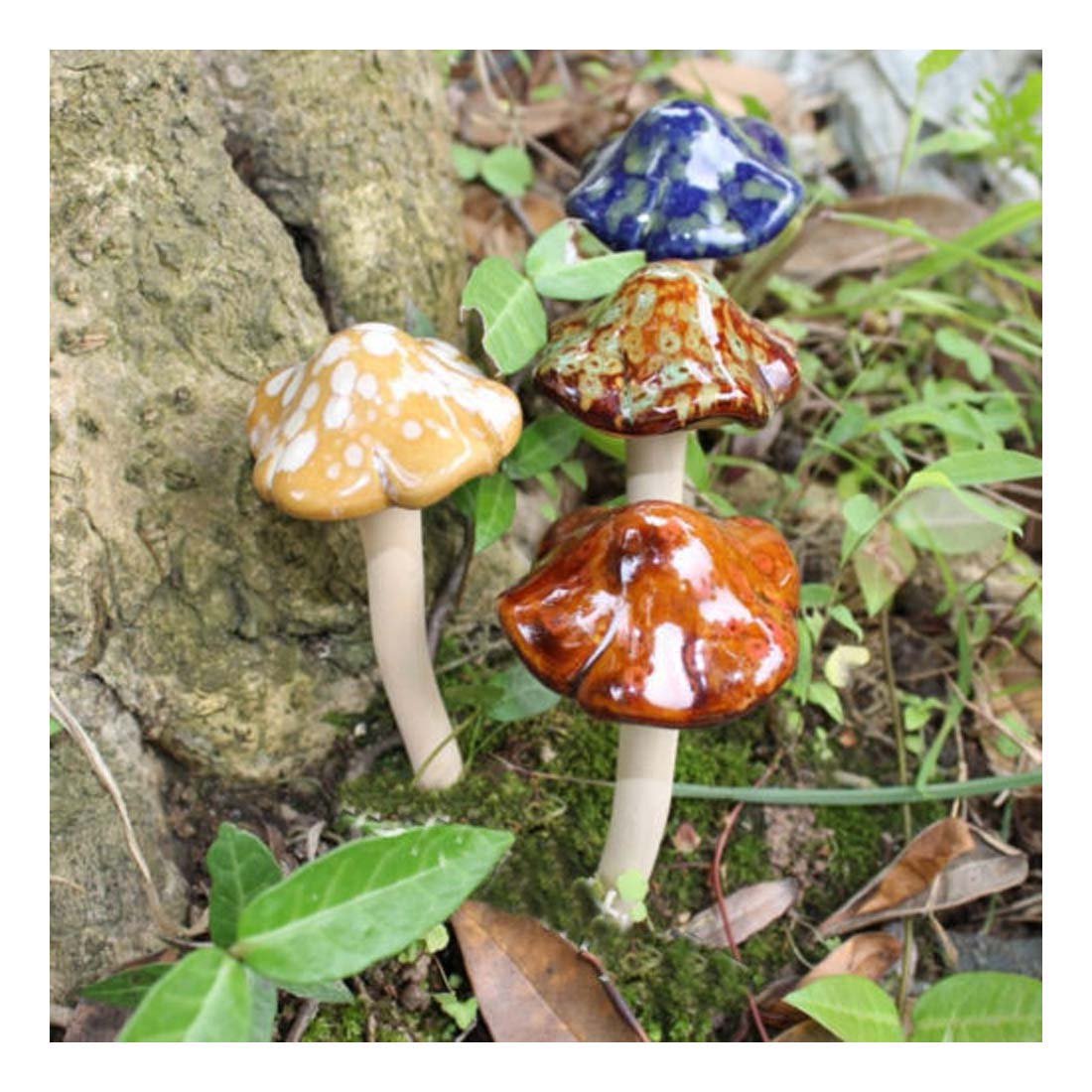 Desconocido Juego de 4 Bonitas estatuas de cerámica para jardín ...