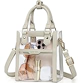 PACKISM Clear Bag for Stadium Events - Clear Purses for Women Transparent Crossbody Messenger Bag for Concerts Game Day
