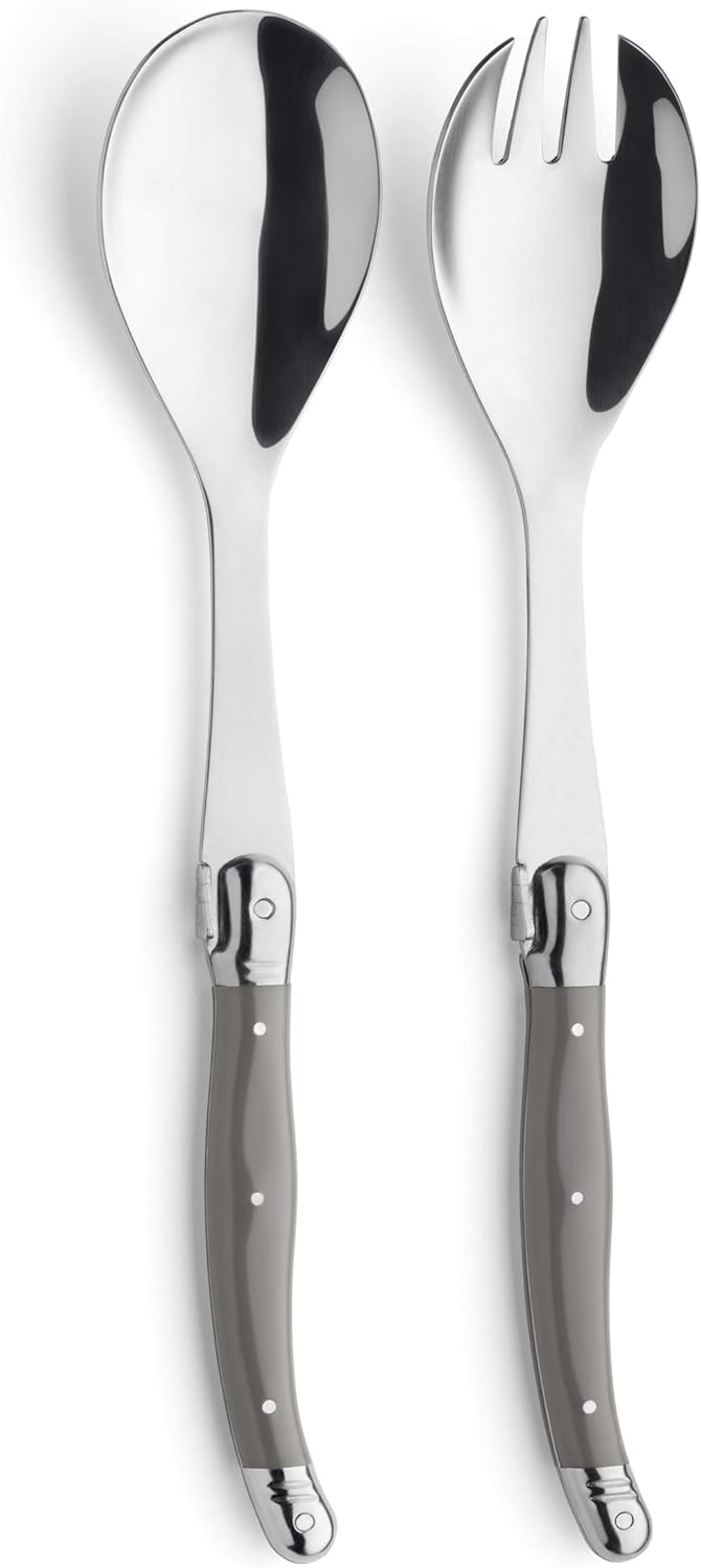 Lou Laguiole Salatbesteck Set 2-teilig - Edelstahl 18/0 Satiniert