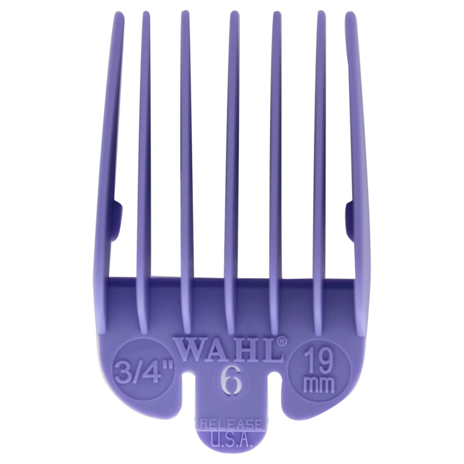 Wahl Professional Color Coded Comb Attachment # 3174-1103 – Light Purple #6 – 3/4" (19.0mm) – Great for Professional Stylists and Barbers