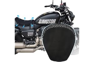 RWUJILONG Universal Motorcycle Seat Cushion Newest Jelly Gel Material 3D Honeycomb Shock Absorbing Seat Pad with Motorcycle Seat Cover