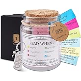 Bible Verses Jar, Prayer Jar with Scriptures for Women, Color Coded Prayer Cards, Thanksgiving Gift, Christian Gifts, Faith-Filled Christmas Gift for Catholic Women Men, Hope Jars with Key Chain