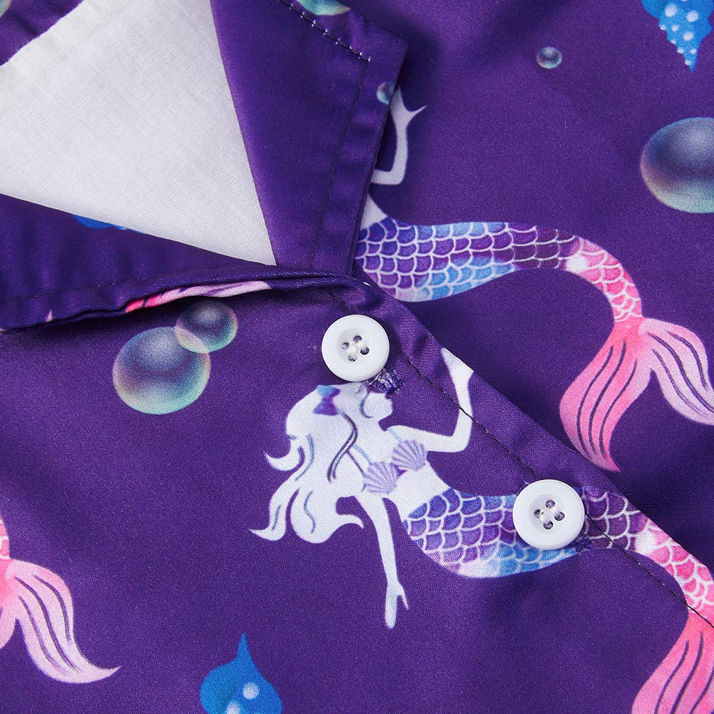 RAISEVERN 10-12Years Girls Vintage Retro High Waist Skirt Sleeveless Evening Dresses Casual Cocktail Swing Dress for Dayliy Life Pink Purple