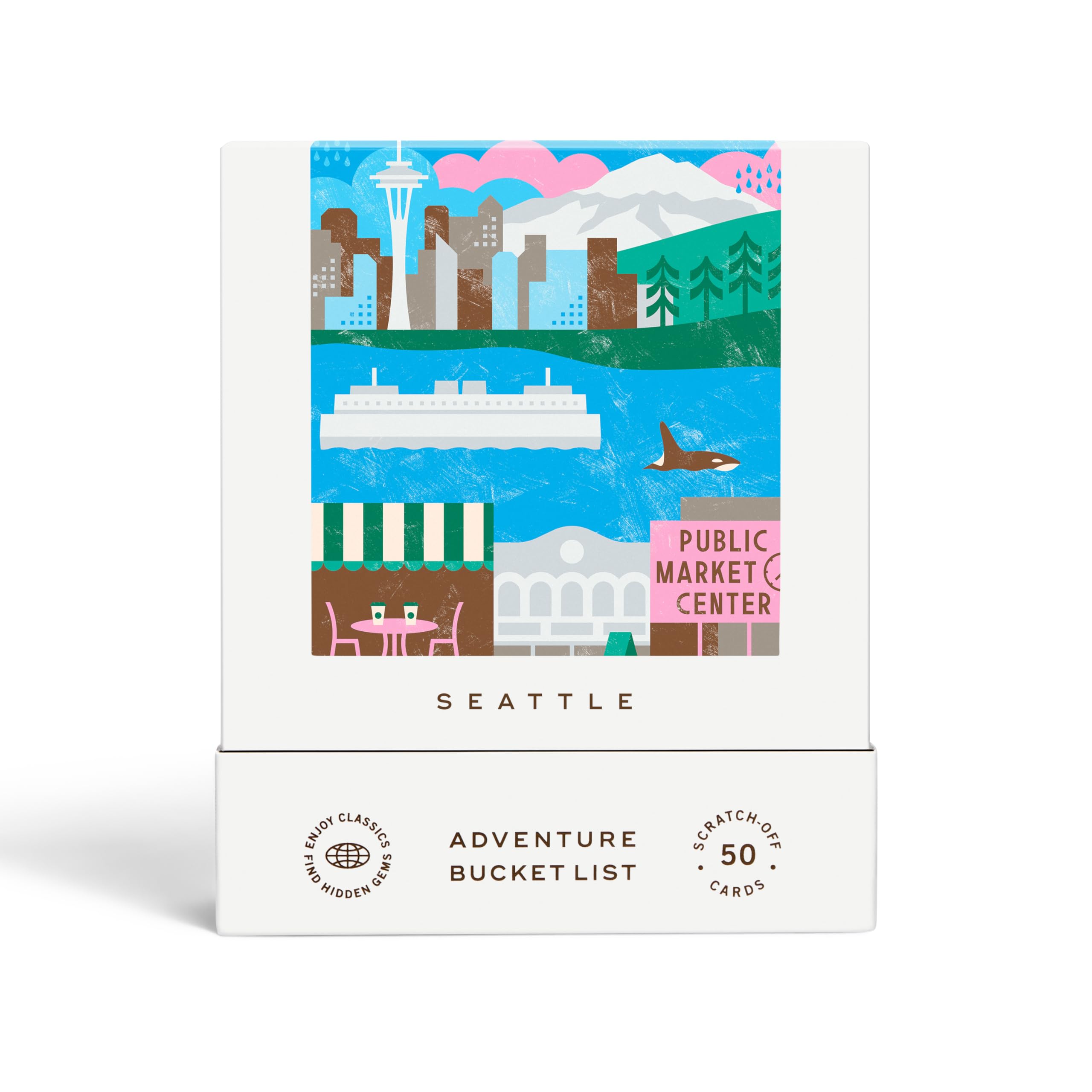 Photo 1 of Reach International Outfitters Seattle Adventure Bucket List: 50 Scratch-Off Cards for Outdoor Activities, Tourist Attractions, and Road Trips - Perfect Travel Gift and Guide for Exploring Seattle