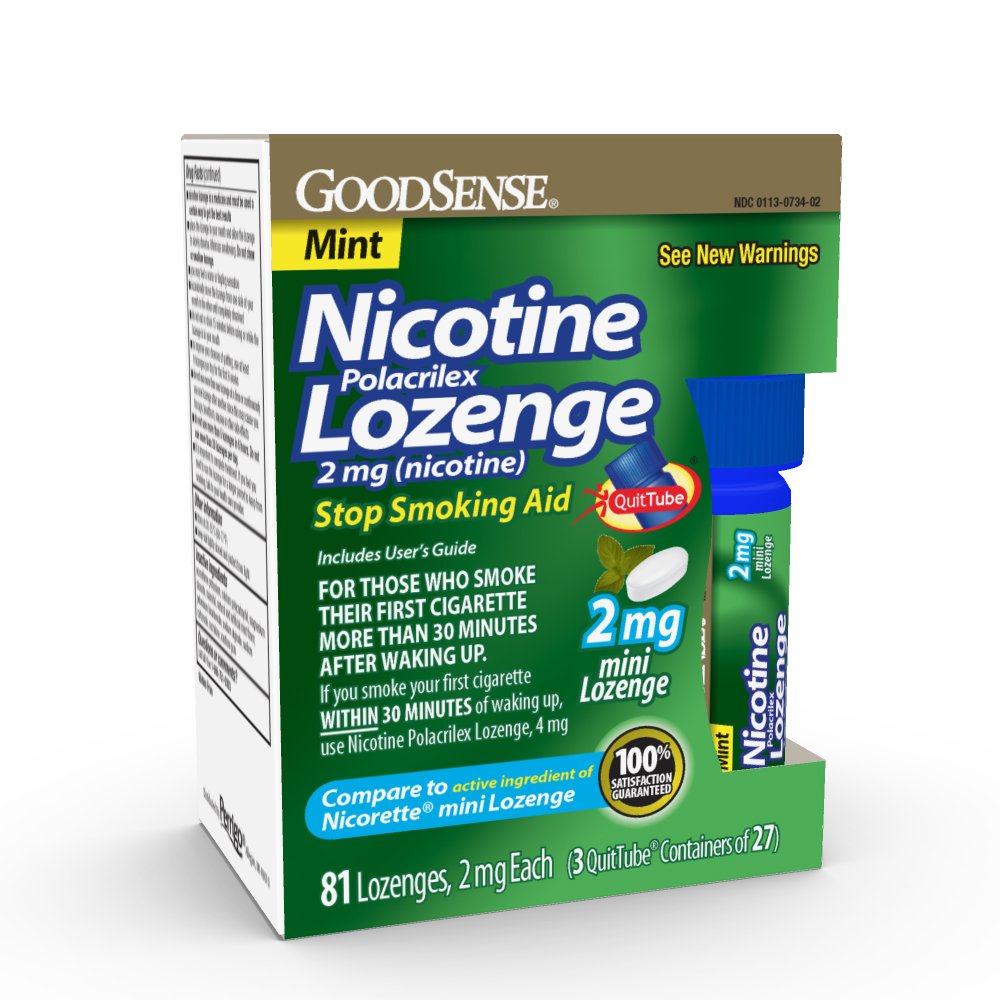 Walgreens Nicotine Lozenge Cinnamon Flavor 2mg 72 Lozenges