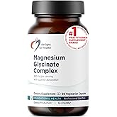 Designs for Health Magnesium Glycinate Complex - Chelated Magnesium Bisglycinate + High Absorption Magnesium for Calming & Sleep, Heart Health, Immune Support & Bone Strength - Vegan (60 Capsules)