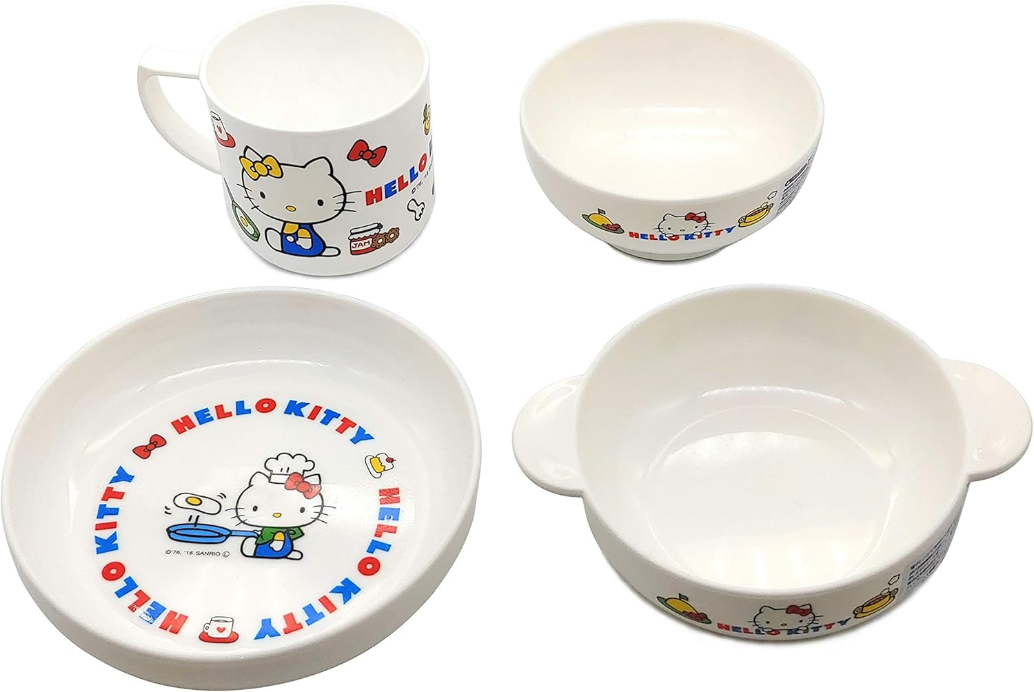 Hello Kitty Tableware 4 piece set Kitchen & Dining