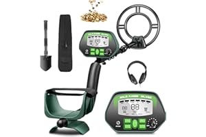 RM RICOMAX Metal Detector for Adults Professional - IP68 Waterproof Metal Detector, High Accuracy, A-M, Disc, Notch & Pinpoint Modes, Bigger LCD Display, 10” Waterproof Search Coil, New Advanced DSP Chip
