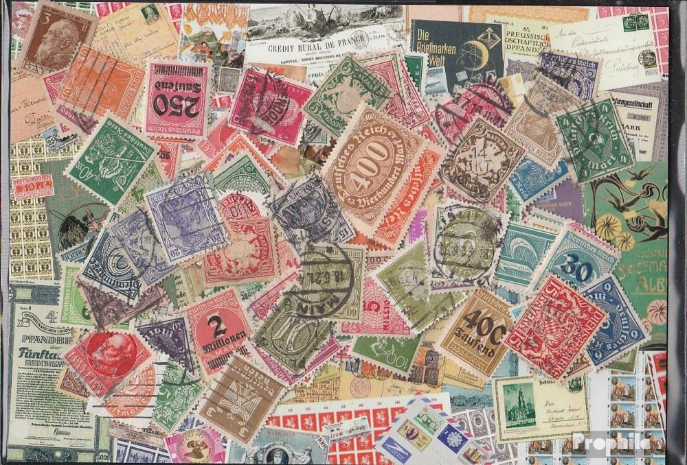German Empire 100 various stamps out the Years 1872 until 1932 with in addition to areas (Stamps for collectors)