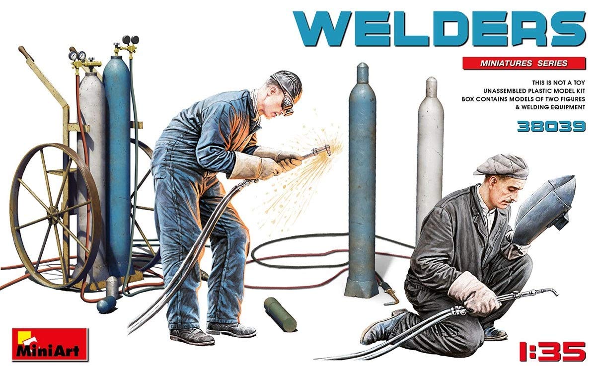Miniart 1:35 - Welders, Blau und Gelb