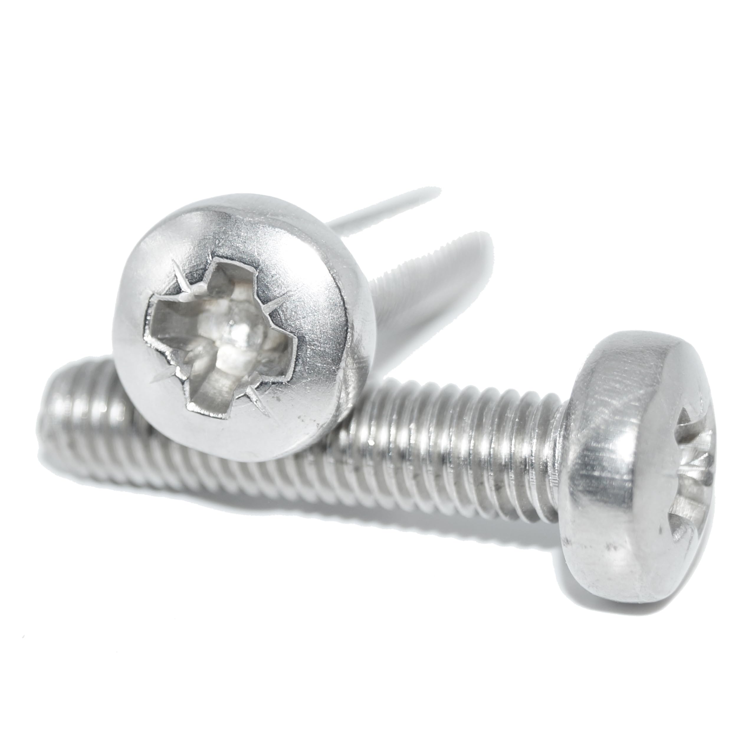 Pan Head Screws M4X10 Pack of 100 Stainless Steel A2 / V2A Rust-Proof with Pozi Phillips DIN 7985 / ISO 7045 Machine Screw — image 1