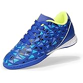DREAM PAIRS Boys Girls Indoor Sneakers Lace Up Sport Athletic Casual IC Youth Futsal Football Soccer Shoes for Little/Big Kid