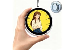 GENERIC Chamii Ani-Pin, Digital Display e Pin/Botton/Badge, Electronic Button with LED Screen, Customizable Anime Style Badge, Dynamic Touch Screen, Christmas/Cosplay/Concert for anime fans and fanbase.