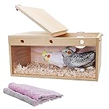 kathson Transparent Parakeet Nesting Box Parakeet