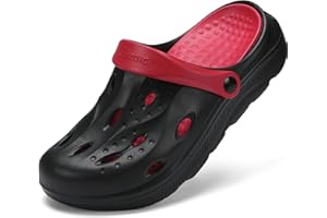 SCICNCN Womens Mens Arch Support Clogs Slip-on Garden Shoes Cushion Plantar Fasciitis Sandals Non-Slip Beach Slippers with Removable Insoles Outdoor Indoor