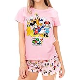 Disney Womens Mickey Mouse Minnie Mouse and Friends Pajamas